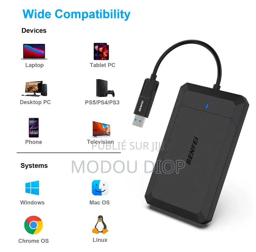 Boîtier De Disque Dur Externe Pour Sata