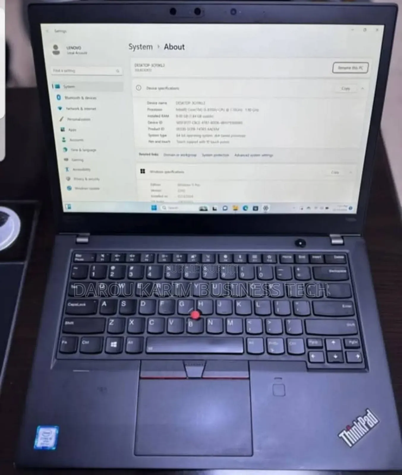 New Lenovo ThinkPad T480 16GB Intel Core I5 SSD 256GB