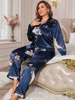 Photo - Pyjama Pantalon Modèle Longues Manches Grande Taille