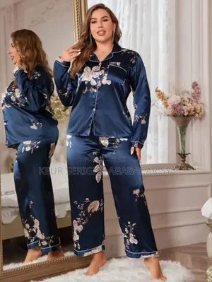 Pyjama Pantalon Modèle Longues Manches Grande Taille