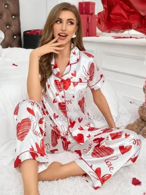 Pyjama Pantalon Modèle Courtes Manches Taille Standard