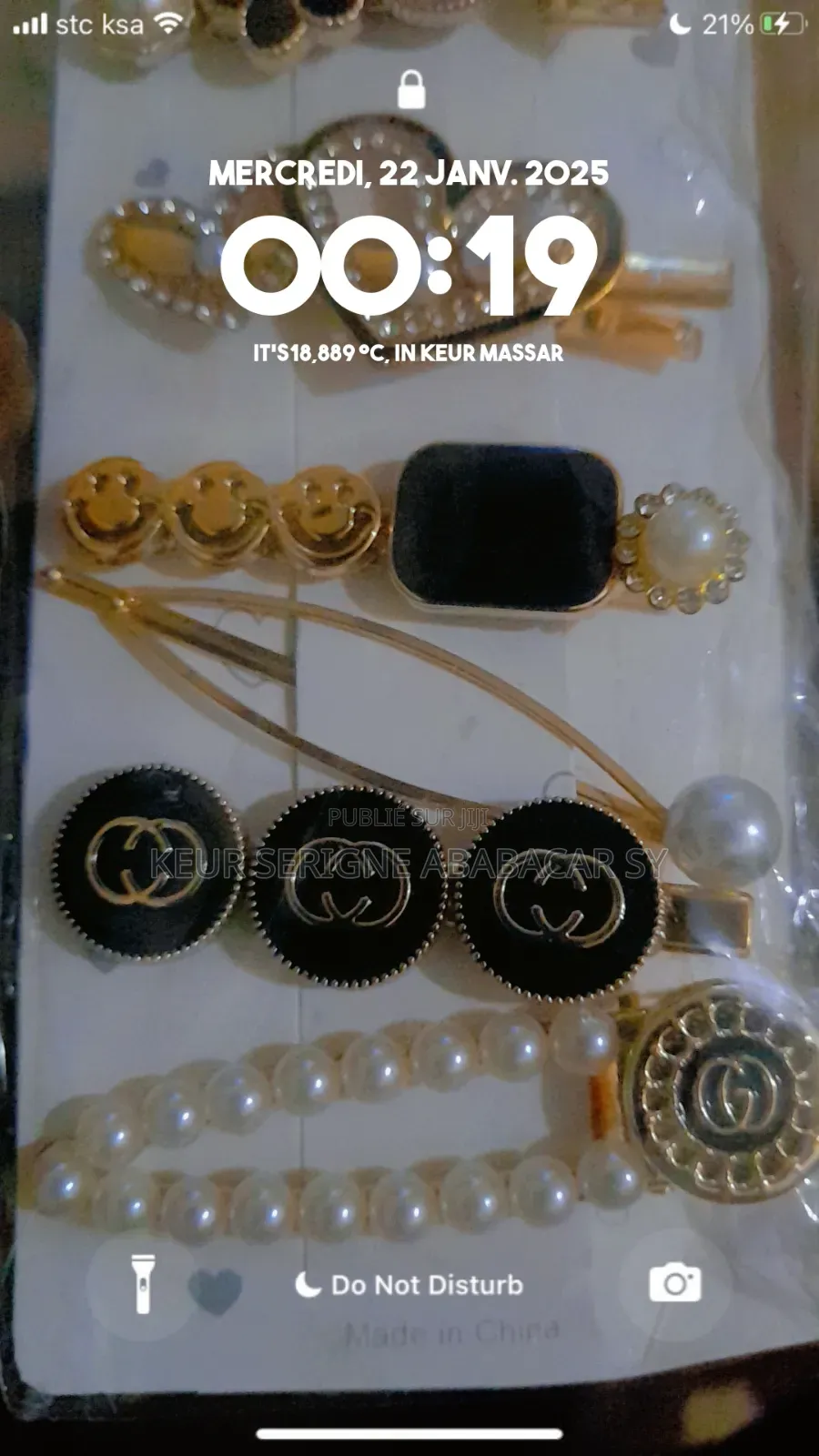 Ensemble Bouclé d'Oreilles Et Bague