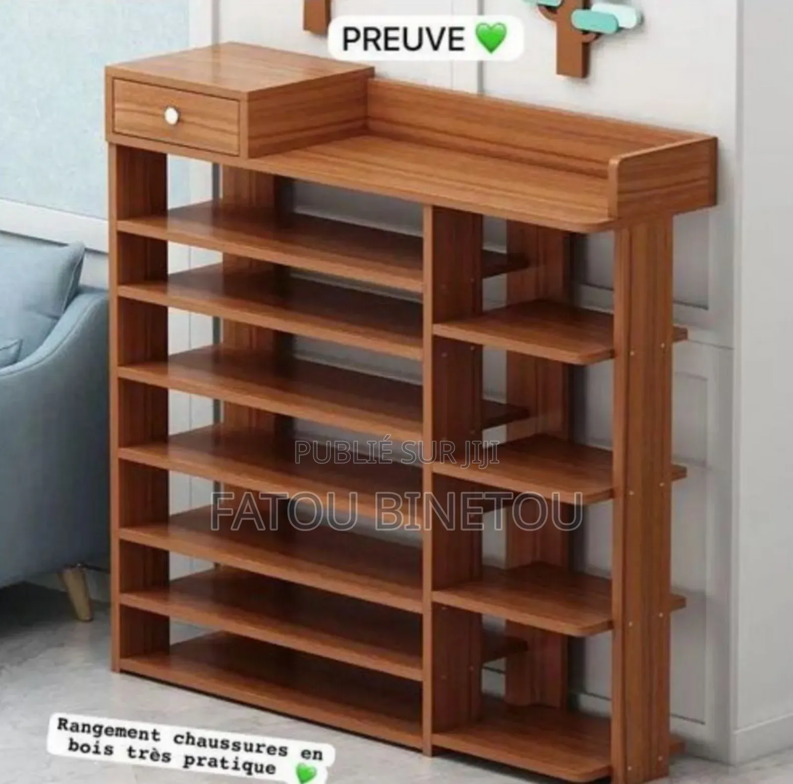 Rangement De Chaussures en Bois