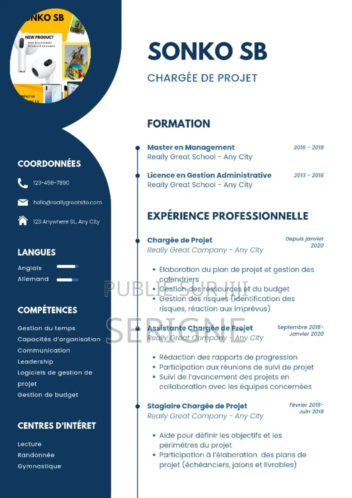 CV De Consultation