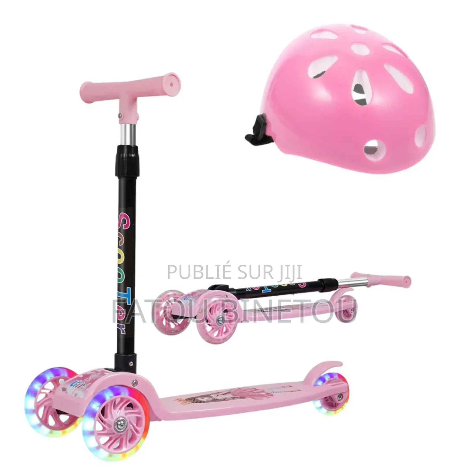 Trottinette Plus Casque Pour Enfants