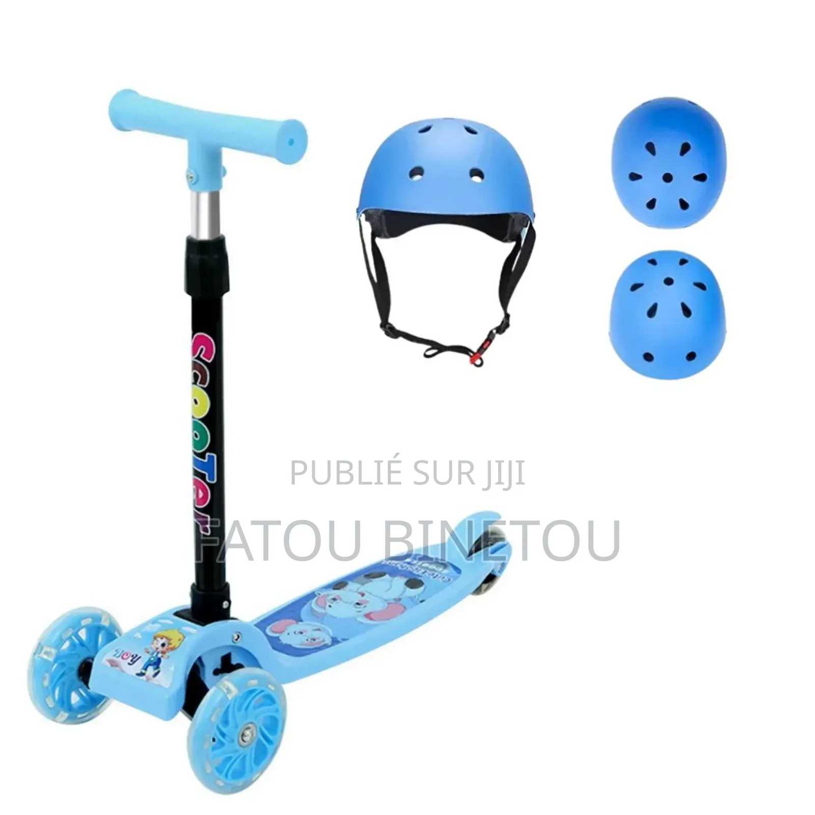 Trottinette Plus Casque Pour Enfants