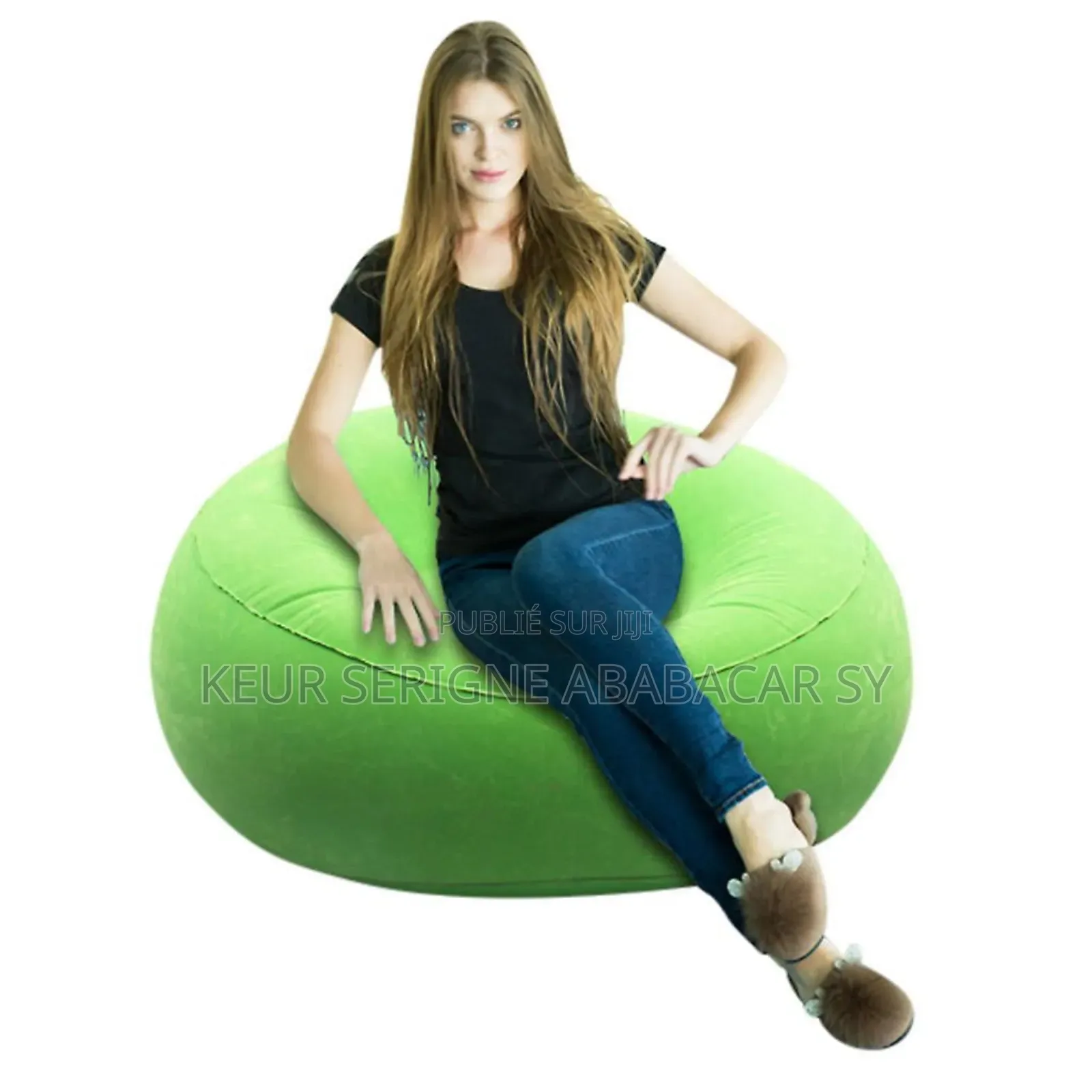 Canapé Gonflable Sofa d'Air Portable Canapé en Flocage