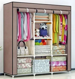 Photo - Armoire 3 Battants en Tissu