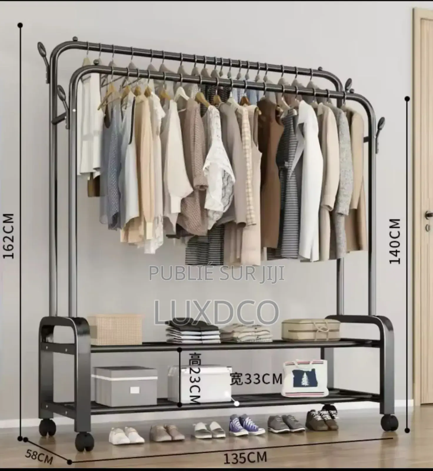 Penderie Porte Vêtements en Fer