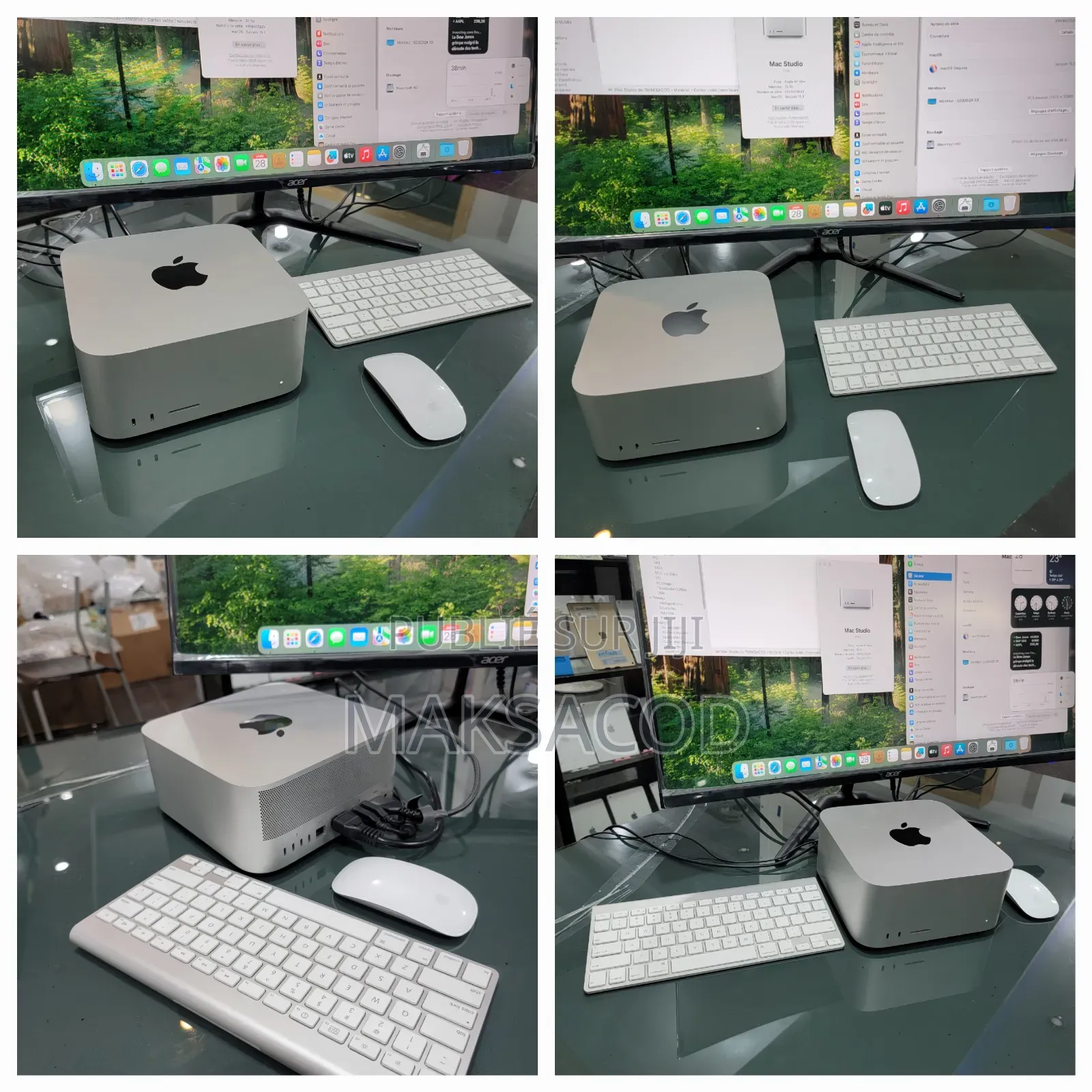 Ordinateur De Bureau Apple Mac Studio 32GB Apple M1 Max SSD 512GB