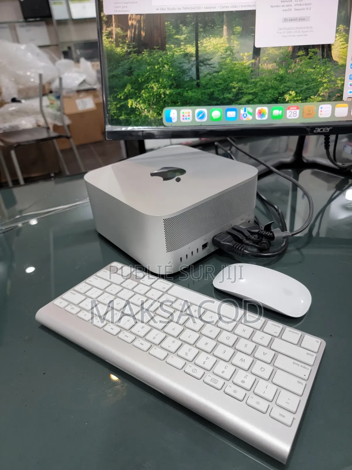 Ordinateur De Bureau Apple Mac Studio 32GB Apple M1 Max SSD 512GB