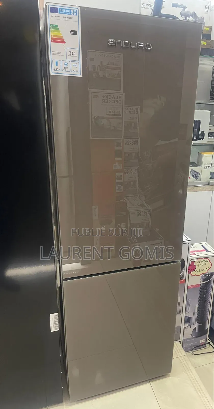 Réfrigérateur Combiné 4t 330l Avec Plaque Alu Sémi Inox