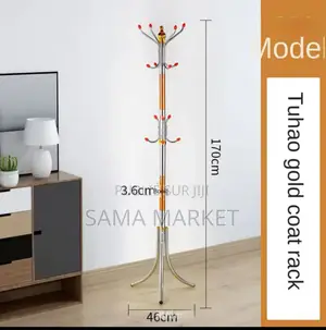 Porte Menteau en Inox Avec Plusieurs Couches De Rangement