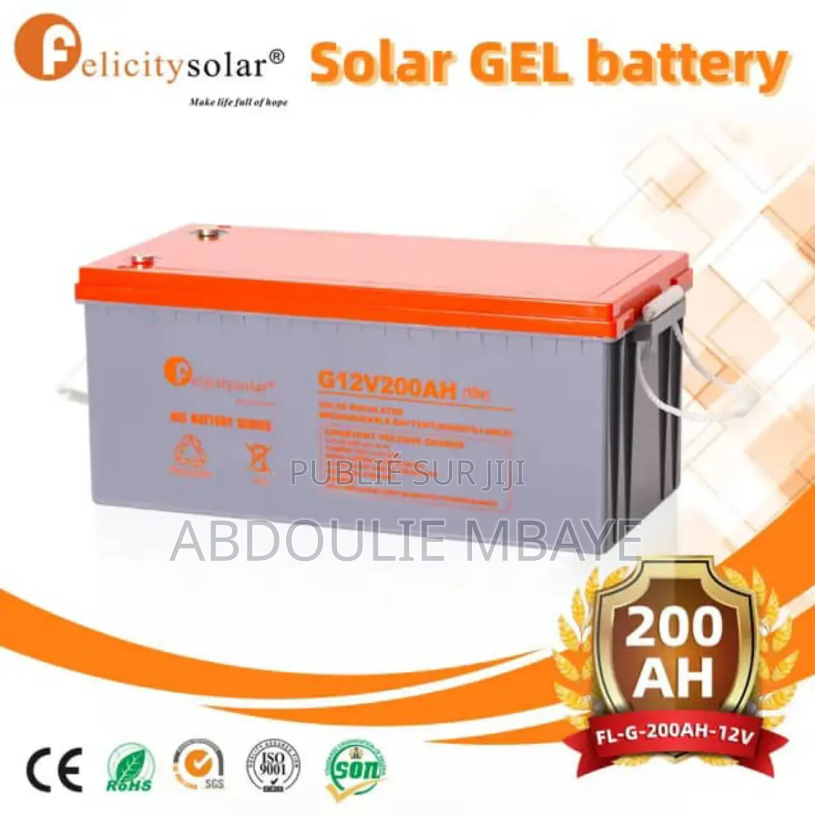 Batterie Felicitysolar 200ah