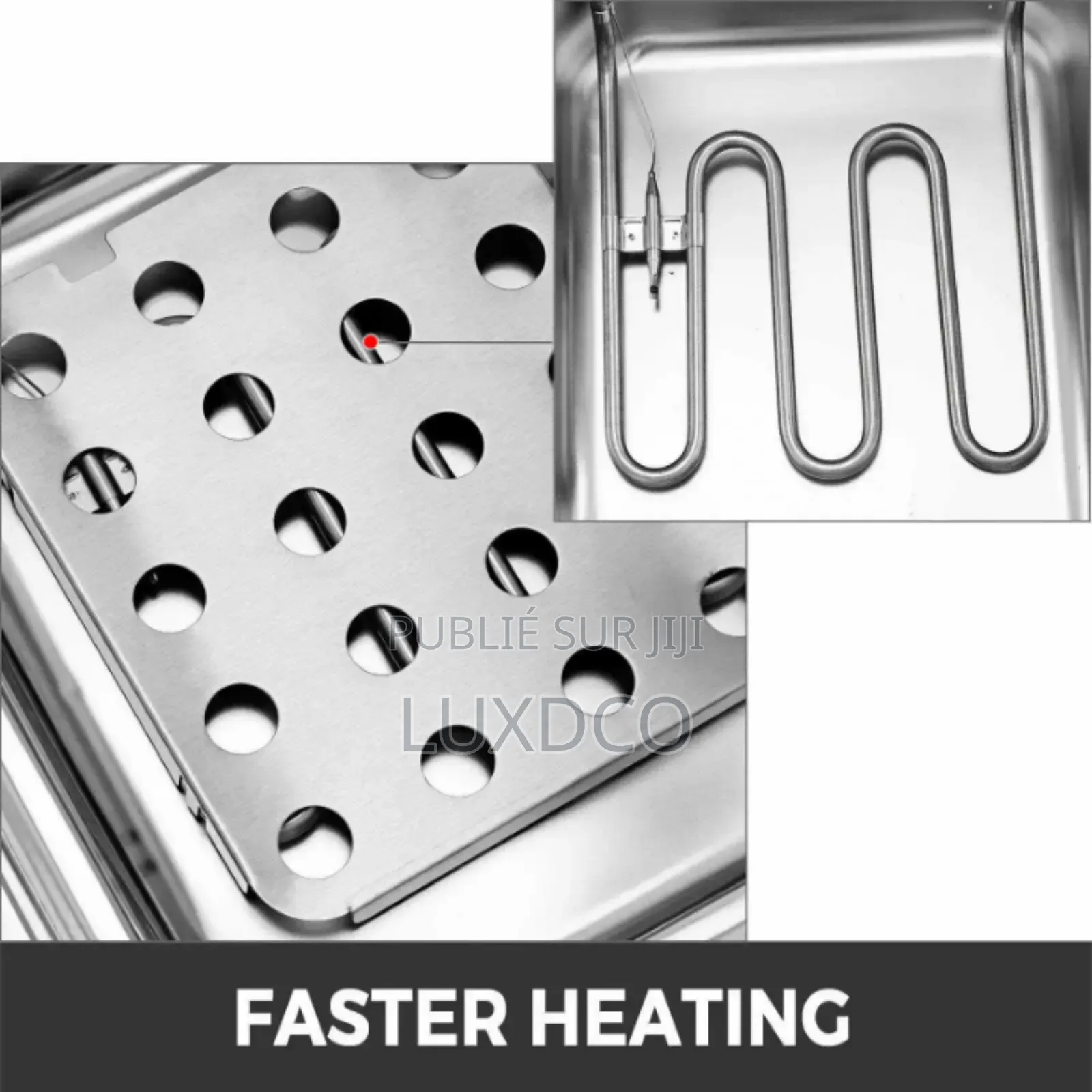 Friteuse Électrique 6L Automatique Acier Inoxydable.