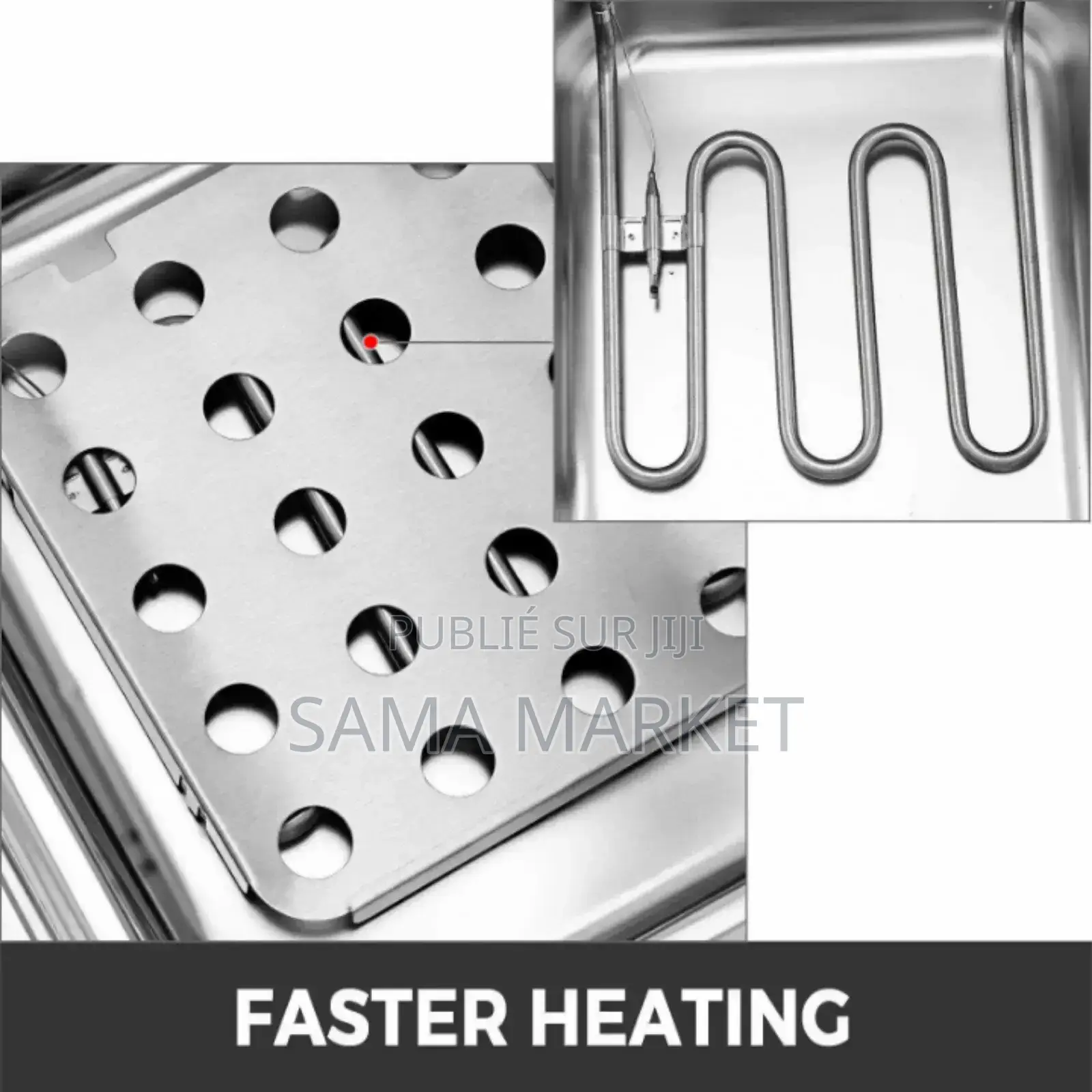 Friteuse Électrique 6L Automatique Acier Inoxydable.