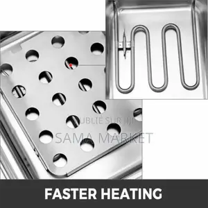 Friteuse Électrique 6L Automatique Acier Inoxydable.