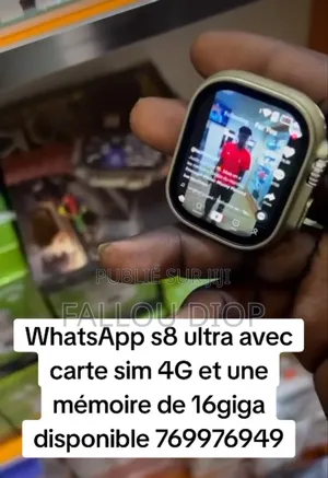 Smart Watch S8 Ultra 4g Avec Carte Sim