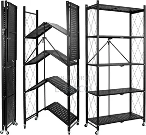 Étagère 5 Niveaux Pliables en Fer.