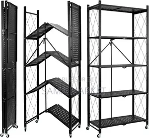 Étagère 5 Niveaux Pliables en Fer.