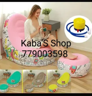 Photo - Pouf Et Pose Pied Gonflable