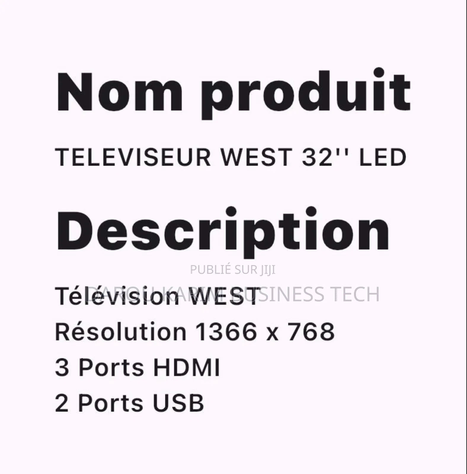 Télévision Smart LED 32pouce