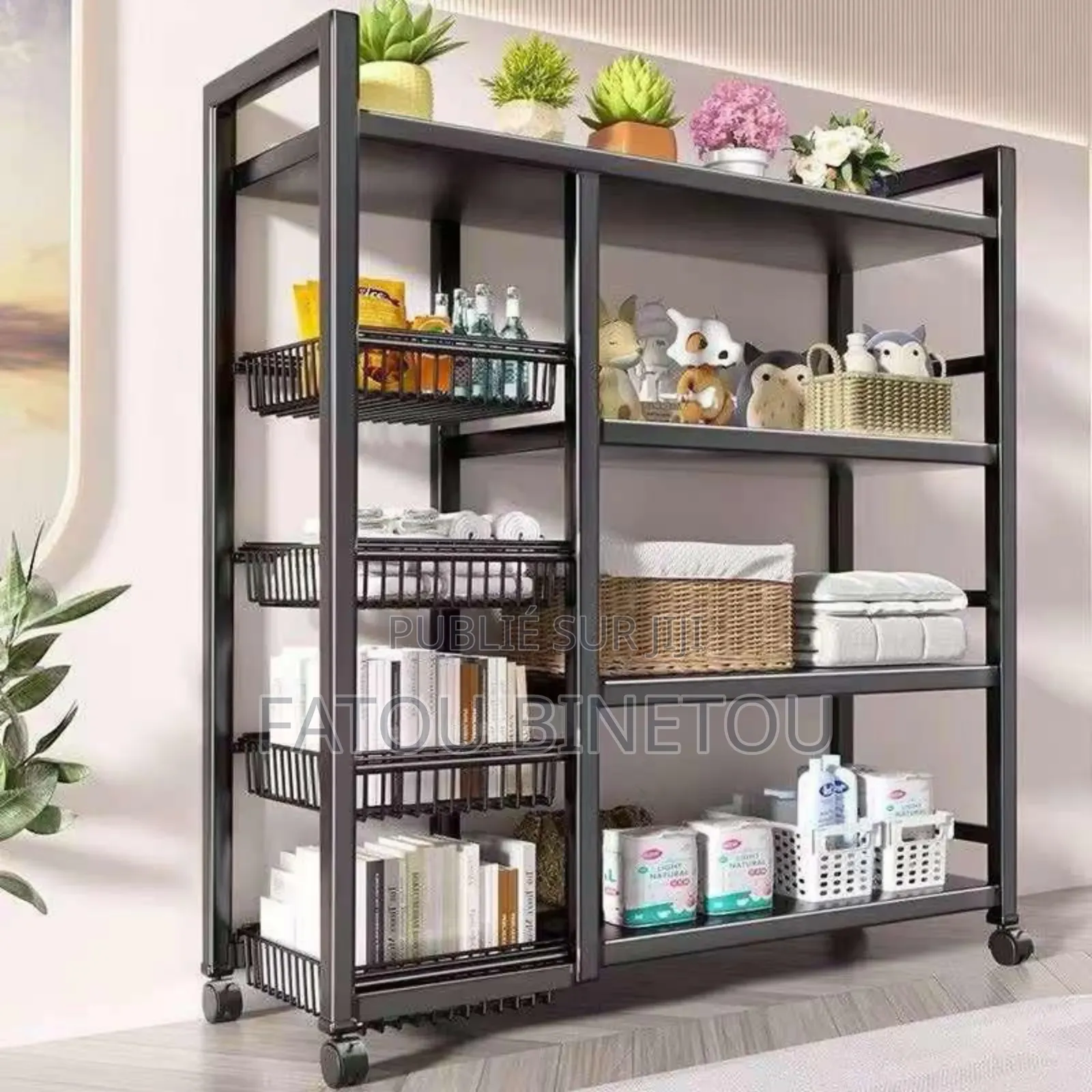 Chariot De Rangement en Fer