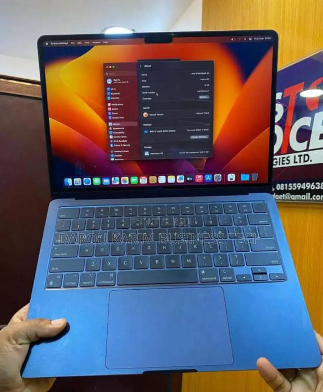 New Apple MacBook Air 2022 M2 8GB Apple M2 SSD 512GB