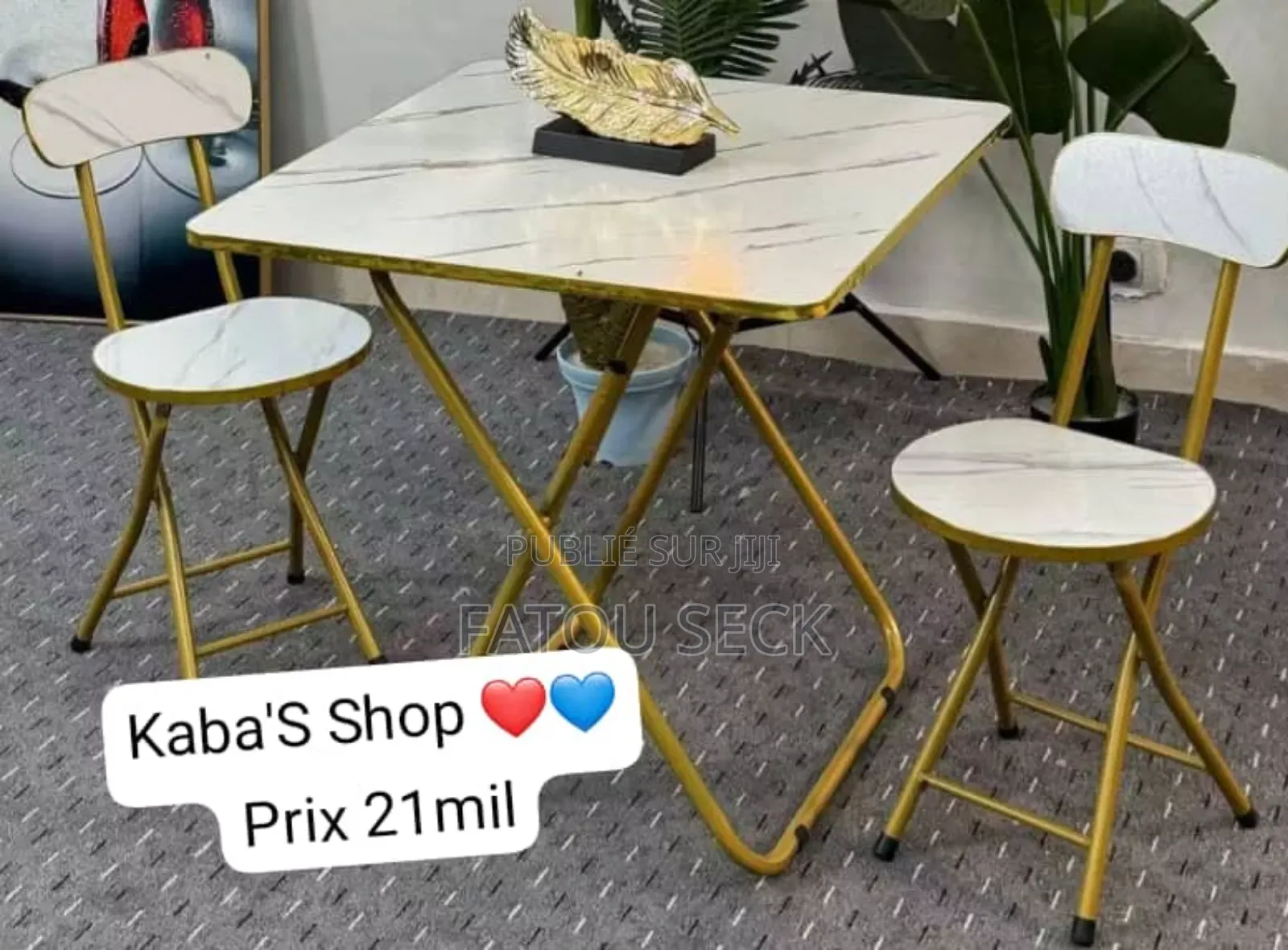 Ensemble Table Et Chaises Tête À Tête