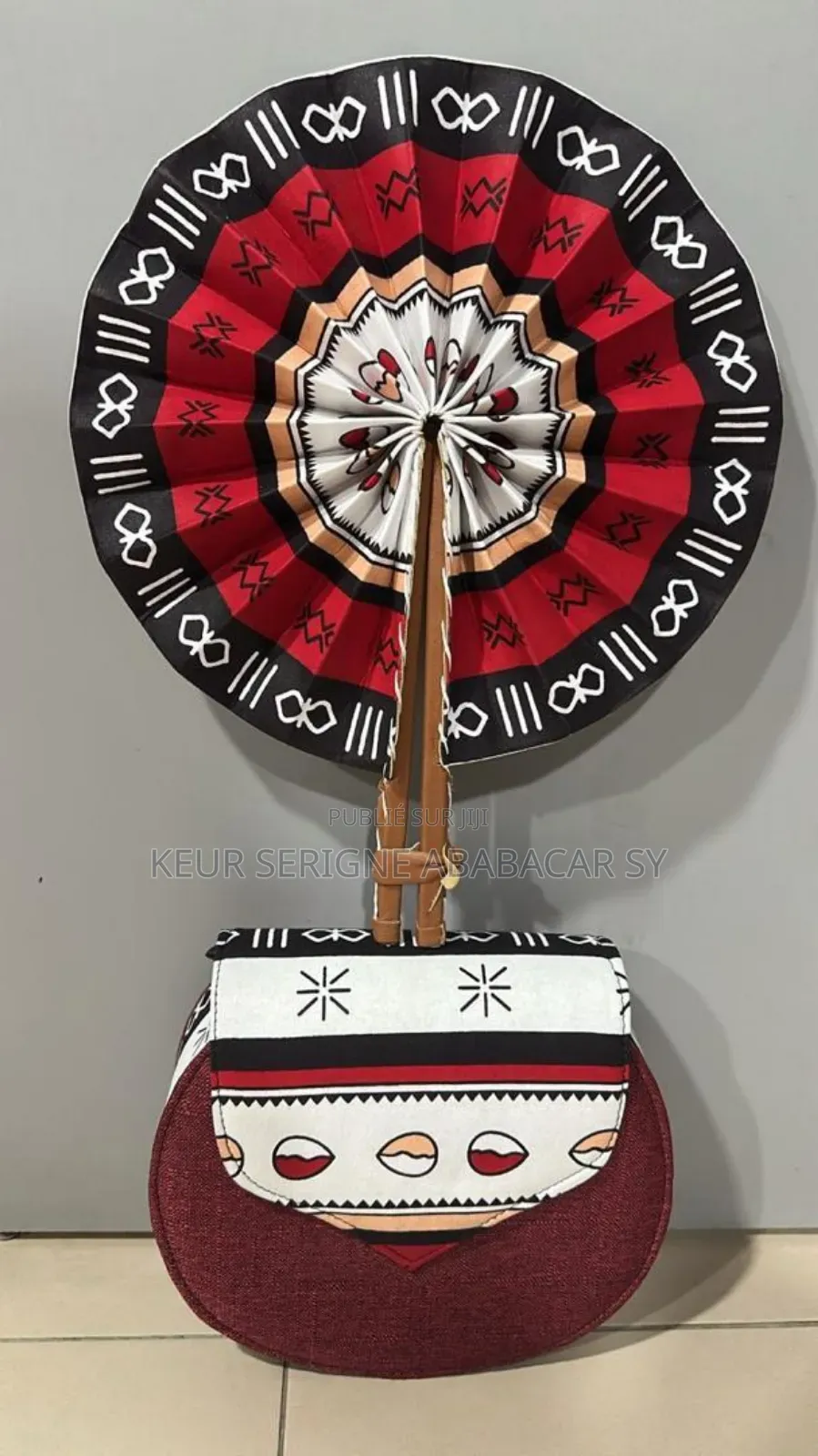 Ensemble Éventails Et Pochette