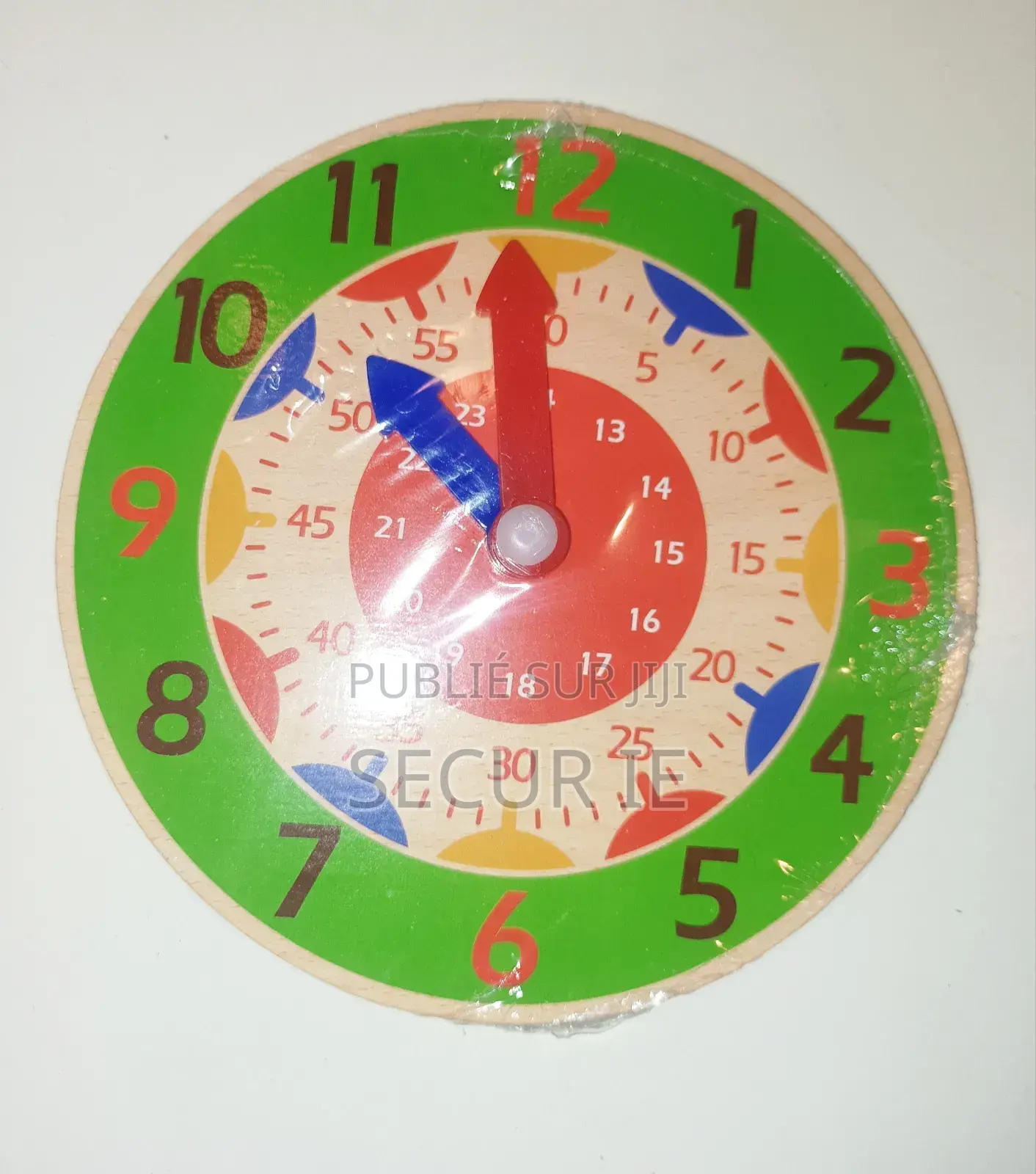 Matériel Montessori Horloge en Bois Pour Enfant