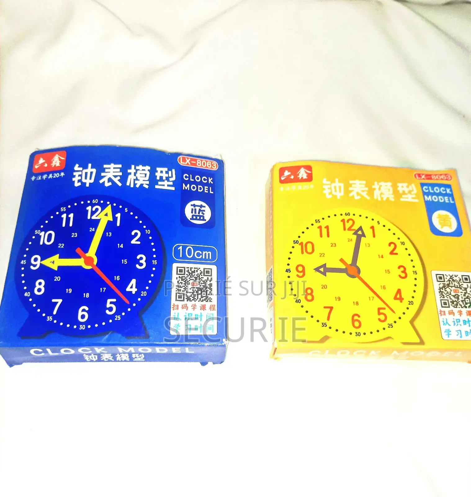 Matériel Montessori Horloge d'Apprentissage