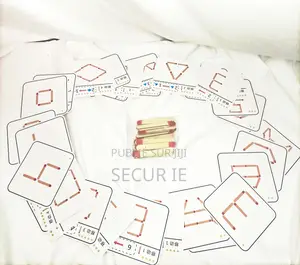 Photo - Matériel Montessori Jeu De Puzzle d'Allumettes