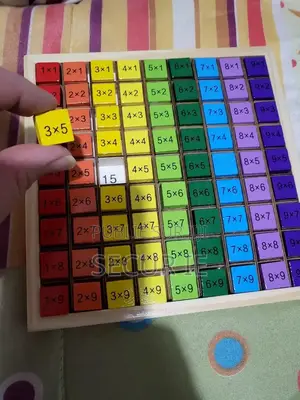 Matériel Montessori Tableau De Multiplication en Bois