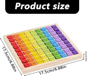 Matériel Montessori Tableau De Multiplication en Bois
