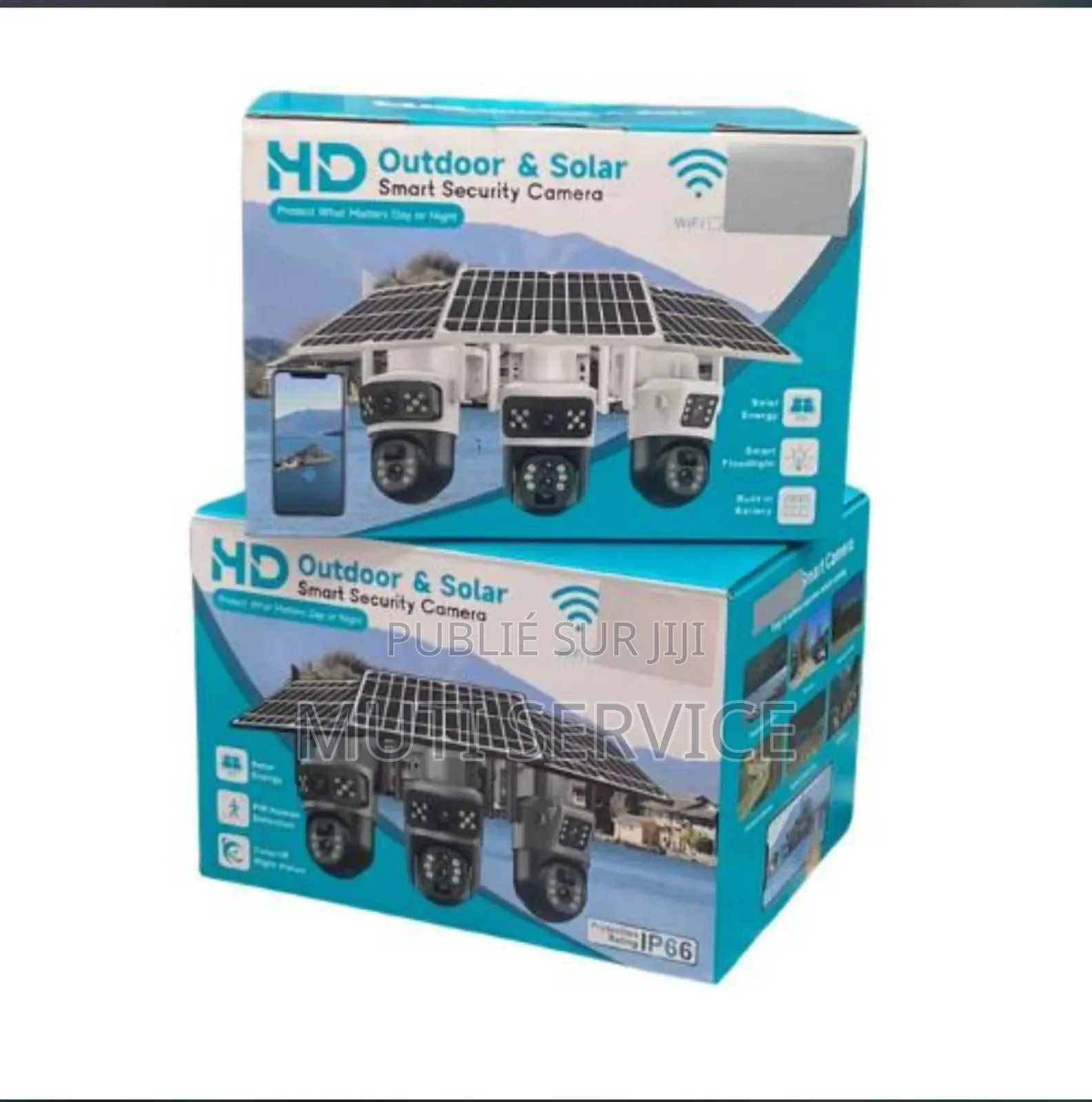 Caméra Solaire Wifi Double Objectif