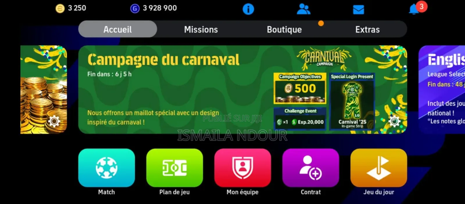 Compte Efootball