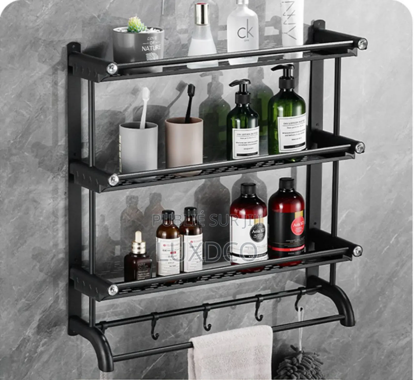 Étagère Murale De Salle De Bain en Métal.