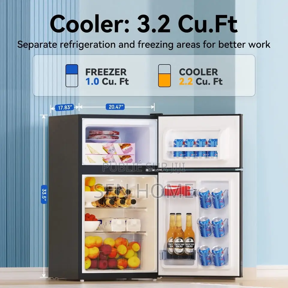 Réfrigérateur Avec Congélateur Frestec 3,5 Pi3 À 2 Portes