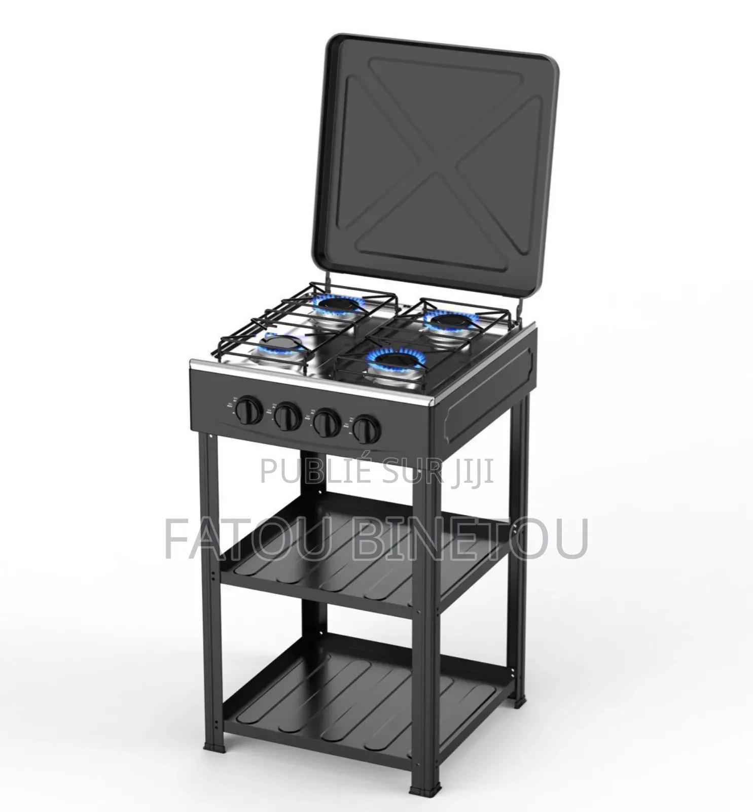 Cuisinière 4 Feux Avec Étagères