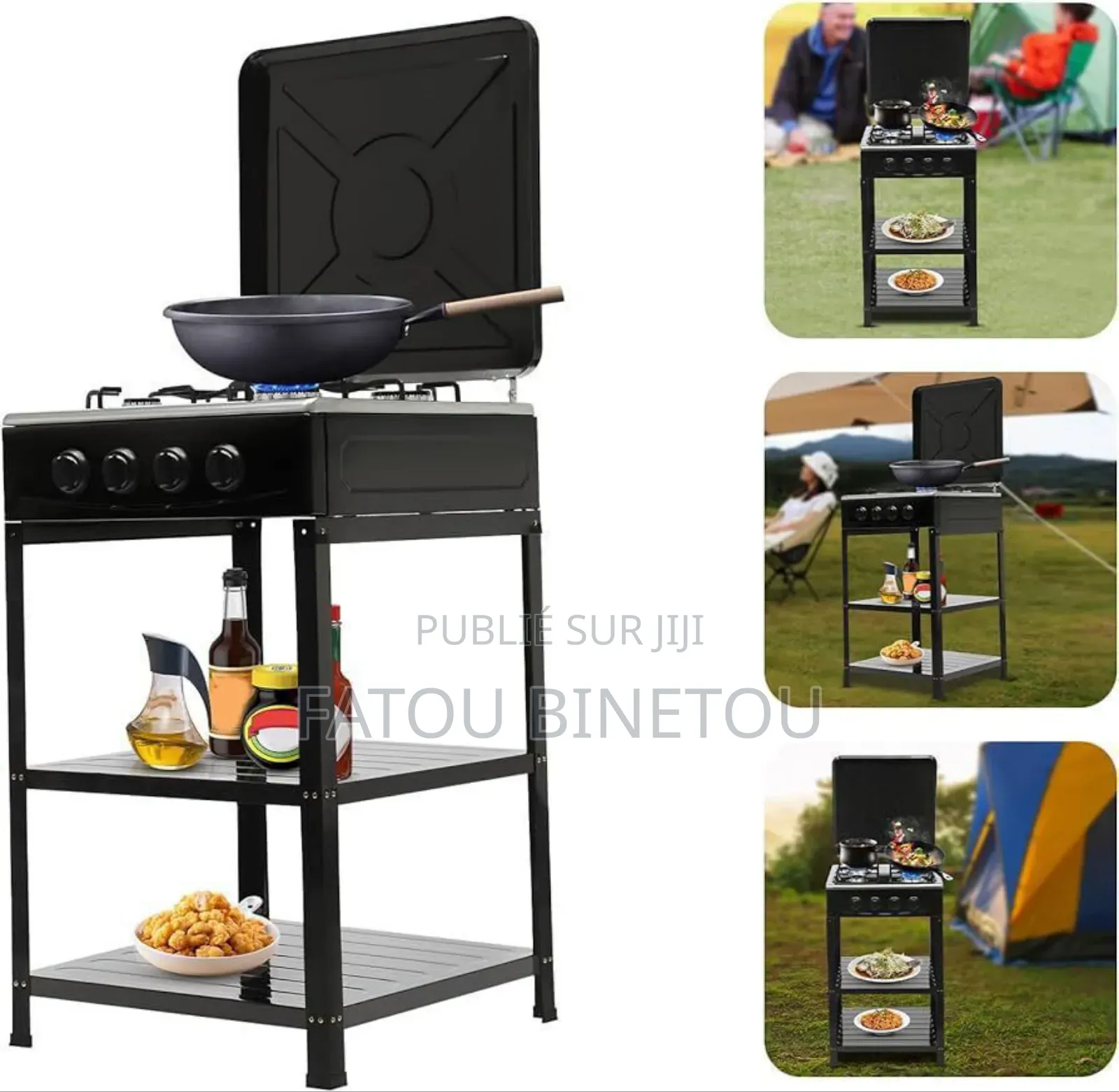 Cuisinière 4 Feux Avec Étagères