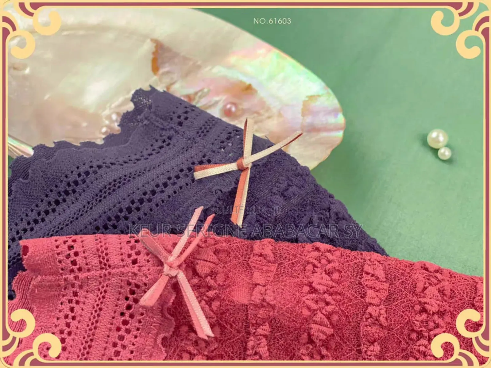 Slip 100% Dentelle Qualité Originale Doux Et Sexy