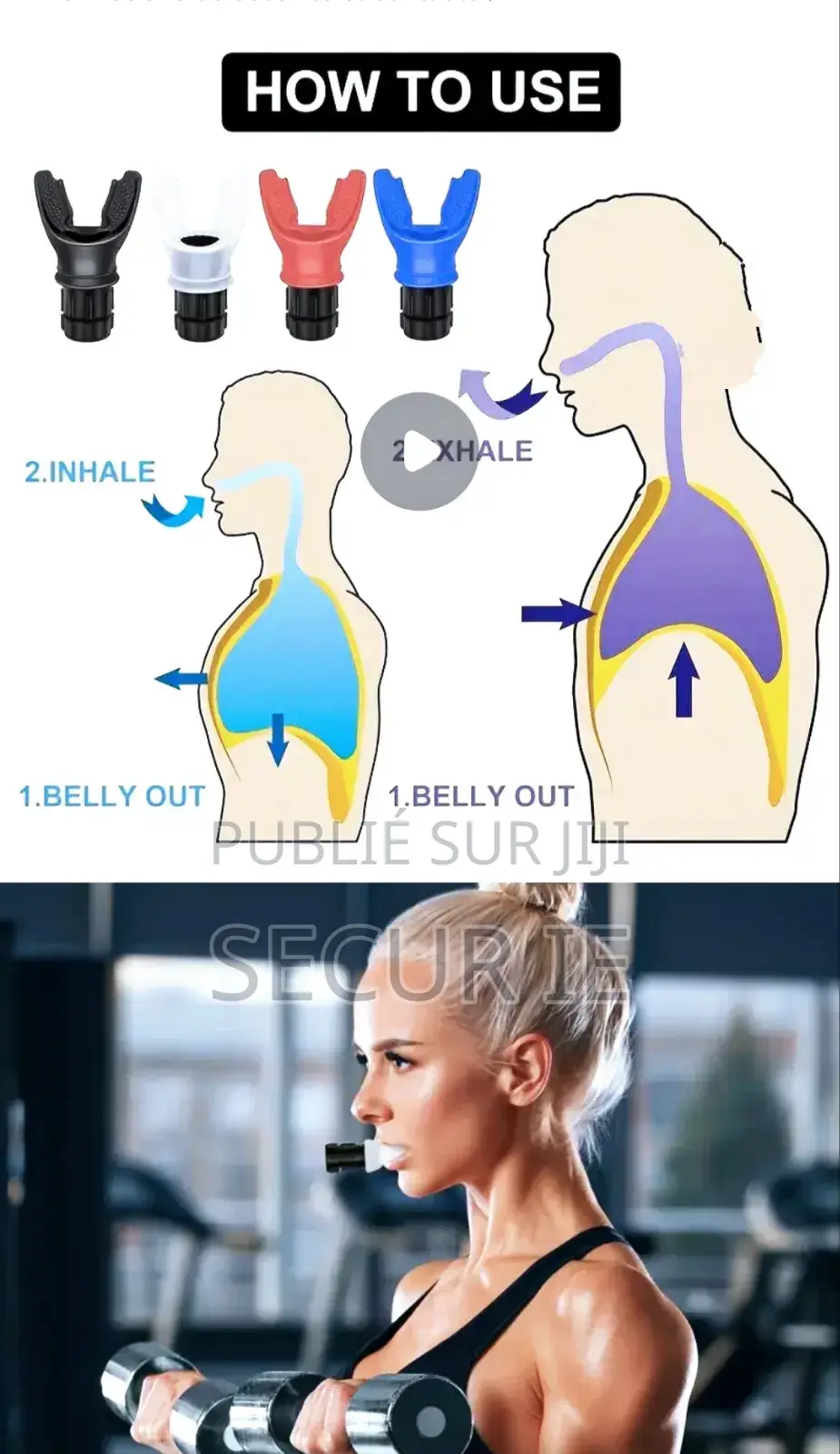 Appareil d'Entrainement Respirateur Réglable