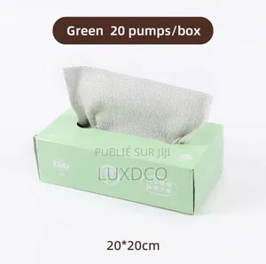 Photo - Boîte Mouchoirs Tissu en Microfibre 20 Pièces Réutilisable