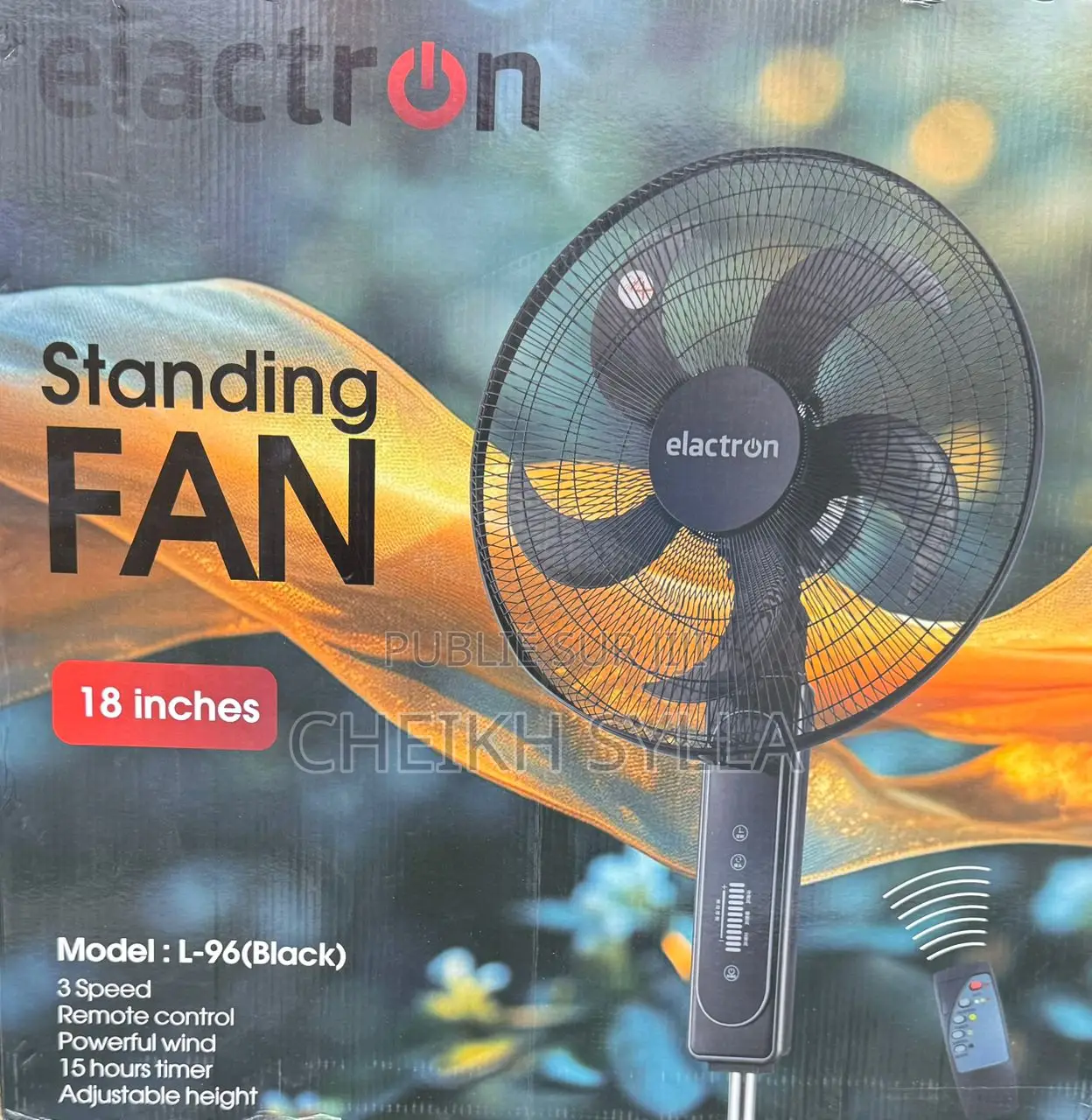 Ventilateur Elactron Sur Pied 18" Avec Telecommande