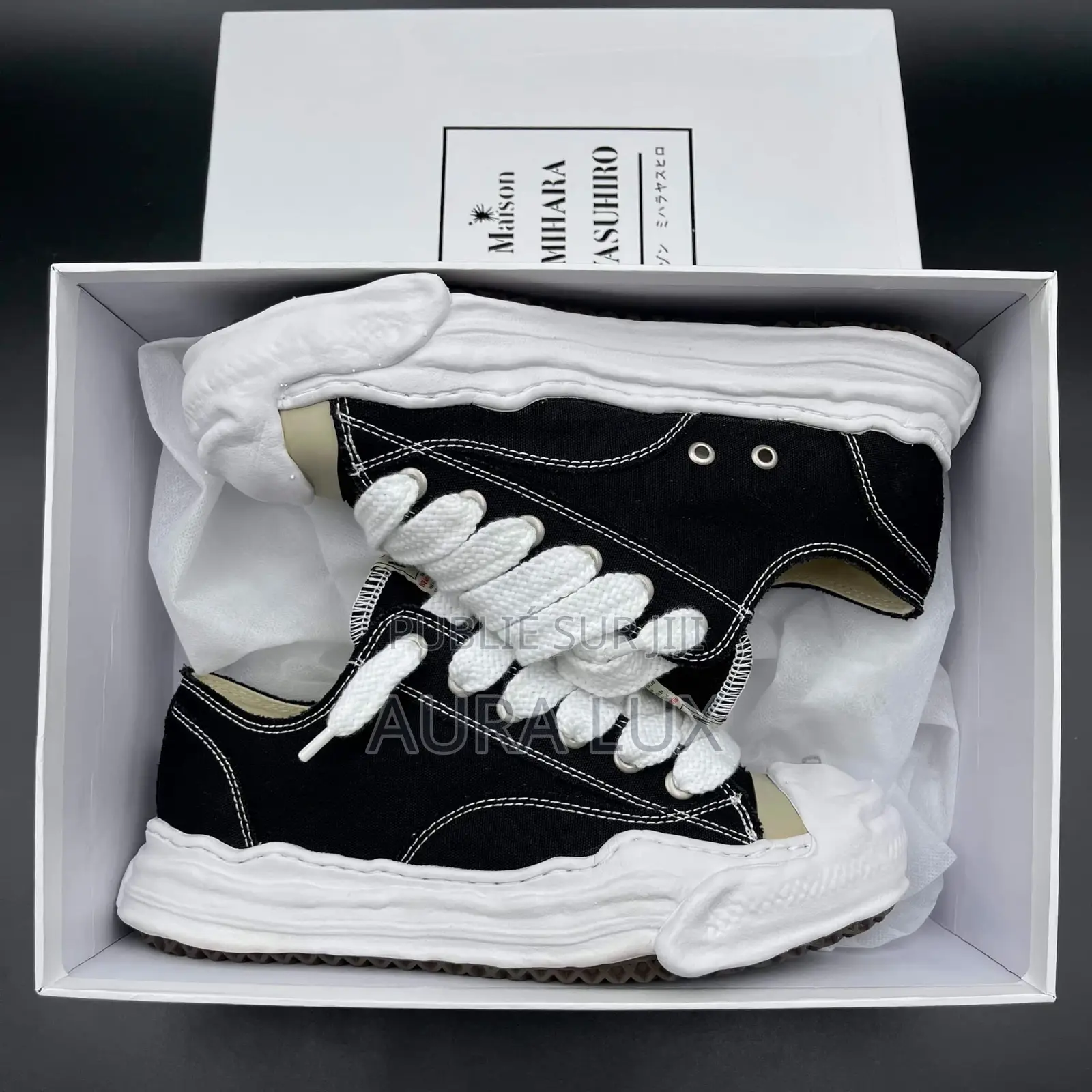 Original Maison Mihara Yasuhiro Hank Noir 39,40,41,42,43,44