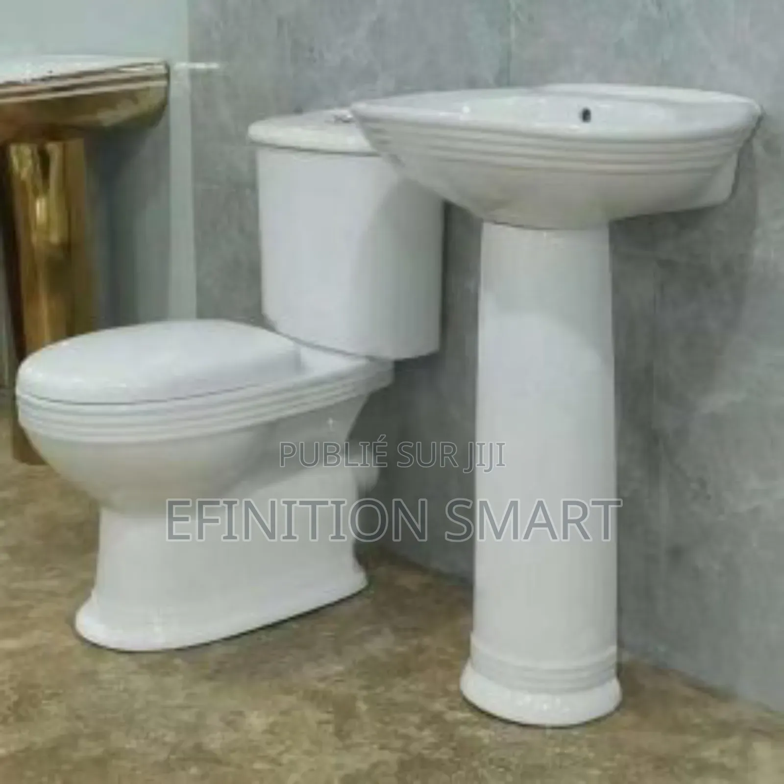 Ensemble Chaise Anglaise Et Lavabo Pour Salle De Bain