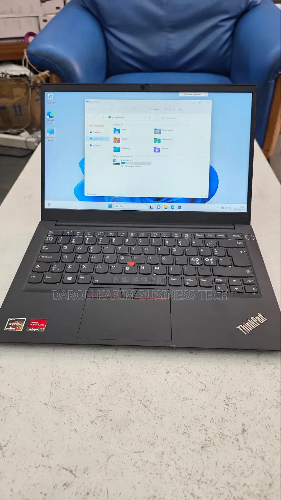 Ordinateur Portable Lenovo IdeaPad 1 16GB AMD Ryzen 7 SSD 256GB