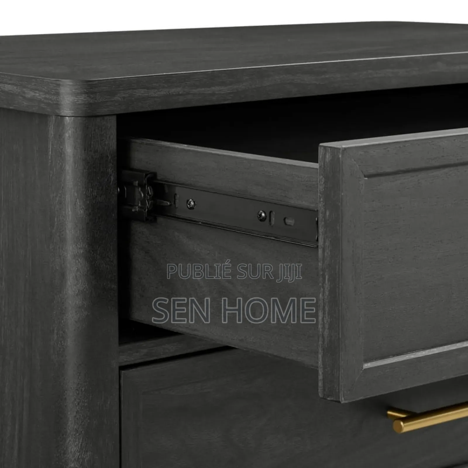 Commode De Chevet À 3 Tiroirs Avec Port Usb