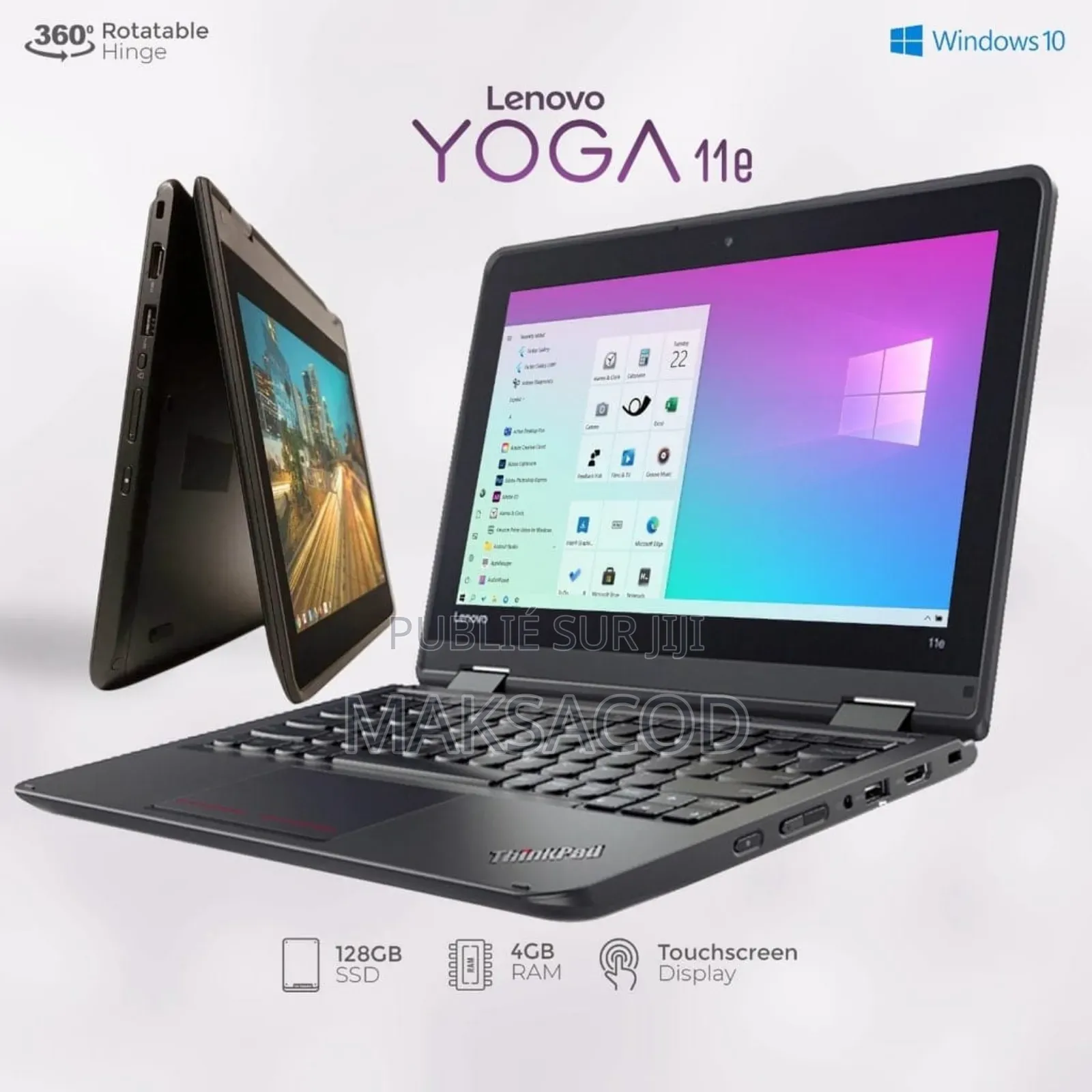 Ordinateur Portable Lenovo Yoga 11e 4GB Intel Celeron SSD 128GB